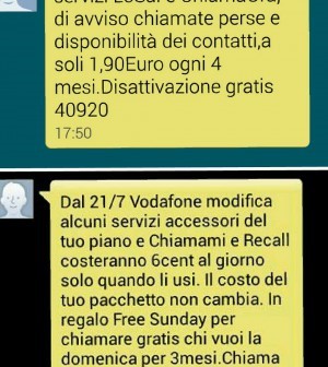 Sms di avviso a pagamento per #Vodafone e #Tim
